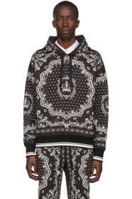 Dolce & Gabbana - Black & White Bandana Hoodie