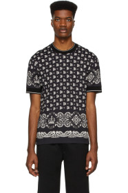 Dolce & Gabbana - Black & White Bandana T-Shirt