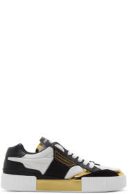 Dolce & Gabbana - Black & White Logo Sneakers