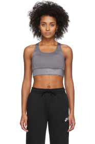 Nike - Grey Swoosh Pocket Bra