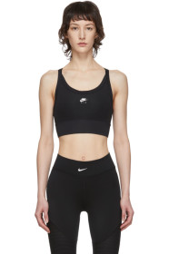 Nike - ブラック エア スウッシュ スポーツ ブラ