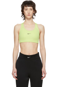 Nike - グリーン ミニ スウッシュ スポーツ ブラ