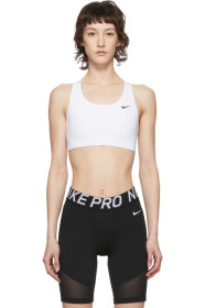 Nike - ホワイト ミニ スウッシュ スポーツ ブラ