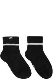 Nike - Two-Pack Black Essential Ankle Socks