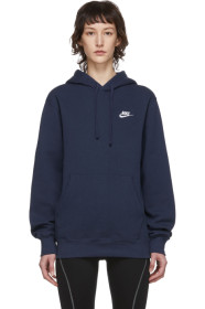 Nike - 海军蓝 Sportswear Club 连帽衫