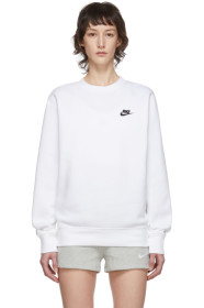 Nike - ホワイト スポーツウェア クラブ スウェットシャツ