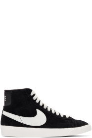 Nike - Baskets en suède noires Blazer Mid Vintage