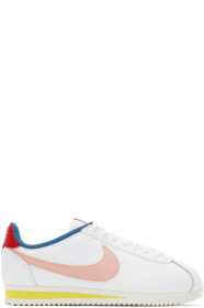 Nike - Baskets blanches et roses Classic Cortez
