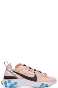 Nike - Baskets roses et noires React Element 55