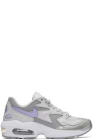 Nike - Baskets grises et mauves Air Max 2 Light