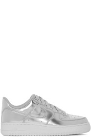 Nike - Baskets argentées Air Force 1 SP
