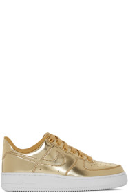 Nike - Baskets dorées Air Force 1 SP