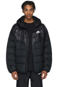 Nike - 黑色 Windrunner 羽绒夹克