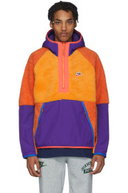 Nike - 橙色 Sherpa Fleece 套头夹克