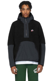 Nike - 黑色 Sherpa Fleece 套头夹克