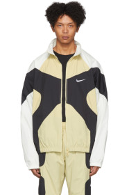 Nike - 米色 & 黑色 NSW Re-Issue 夹克