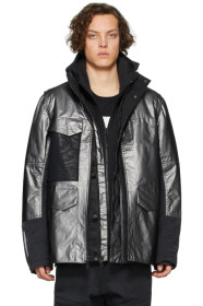 Nike - Silver & Black Sportswear Tech Pack Jacket