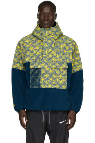 Nike - Blue & Yellow Fleece ACG Anorak Jacket
