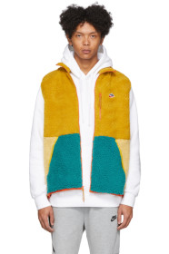 Nike - 黄色 Sherpa Fleece 马甲