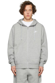Nike - Grey Sportswear Club Zip Hoodie