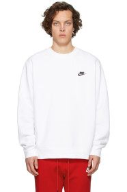 Nike - White Sportswear Club Sweatshirt