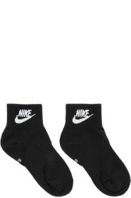 Nike - Three-Pack Black Everyday Essential Ankle Socks