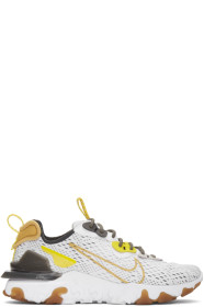 Nike - White & Grey React Vision D/MS/X Sneakers