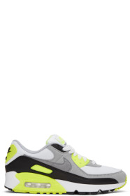 Nike - White & Grey Air Max 90 Sneakers