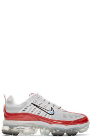 Nike - Grey & Red Air VaporMax 360 Sneakers