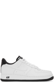 Nike - White & Black Air Force 1 '07 Sneakers