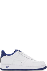 Nike - White & Blue Air Force 1 '07 Sneakers