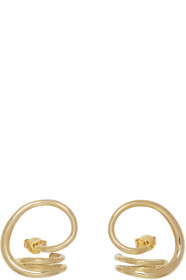 Charlotte Chesnais - Gold Round Trip Earrings