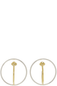 Charlotte Chesnais - Gold & Silver Medium Saturn Earrings