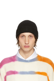 The Elder Statesman - Black Fisher Bob Beanie