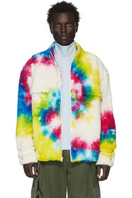 The Elder Statesman - Multicolor Sherpa Rings Jacket