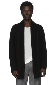 The Elder Statesman - Black Cashmere Italy Smoking Cardigan