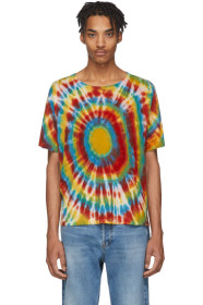 The Elder Statesman - Multicolor Cashmere Tie-Dye T-Shirt