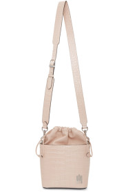 Mackage - Sac seau embossé façon croco rose Liya