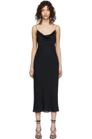 Kiki de Montparnasse - Navy Silk Simple Slip Dress