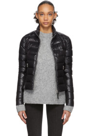 Mackage - Blouson en duvet noir Cinde Fitted exclusif à SSENSE
