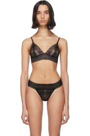 Kiki de Montparnasse - Black Sundial Lace Bralette