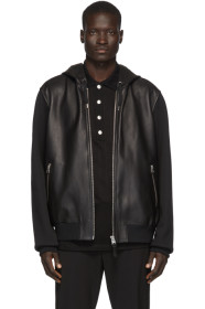 Mackage - Blouson en cuir noir Grant