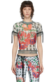 Ottolinger - Multicolor Mesh Graphic Print T-Shirt