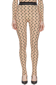 Marine Serre - Tan All Over 3D Moon Leggings