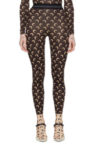 Marine Serre - Brown All Over Moon Leggings