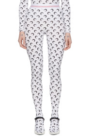 Marine Serre - White All Over Moon Leggings