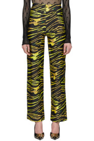 Marine Serre - Black & Yellow Yoga Lounge Pants