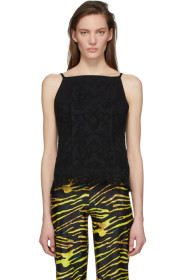 Marine Serre - Black Regenerated Towel Tank Top