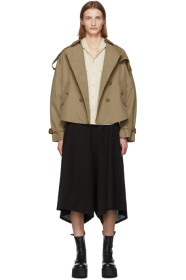 R13 - Khaki Tuck-In Trench Coat