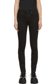 R13 - Black High-Rise Skinny Jeans